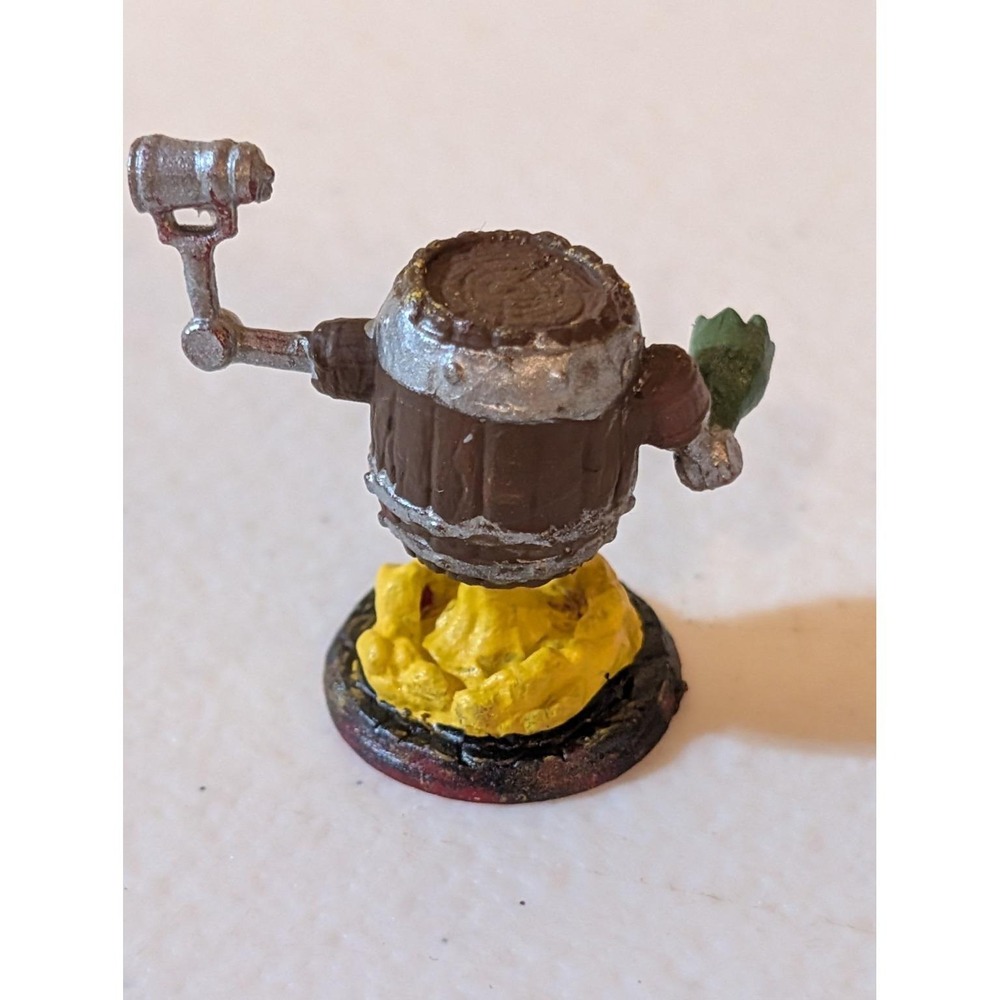 Hand-Painted D&D Miniature Barrel Monster 3/4" Tall 1" Wide – Custom Base - Picture 3 of 5